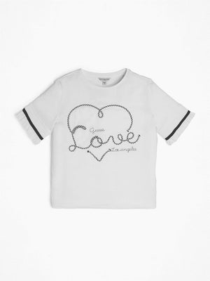 T-shirt com Coração Bordado
