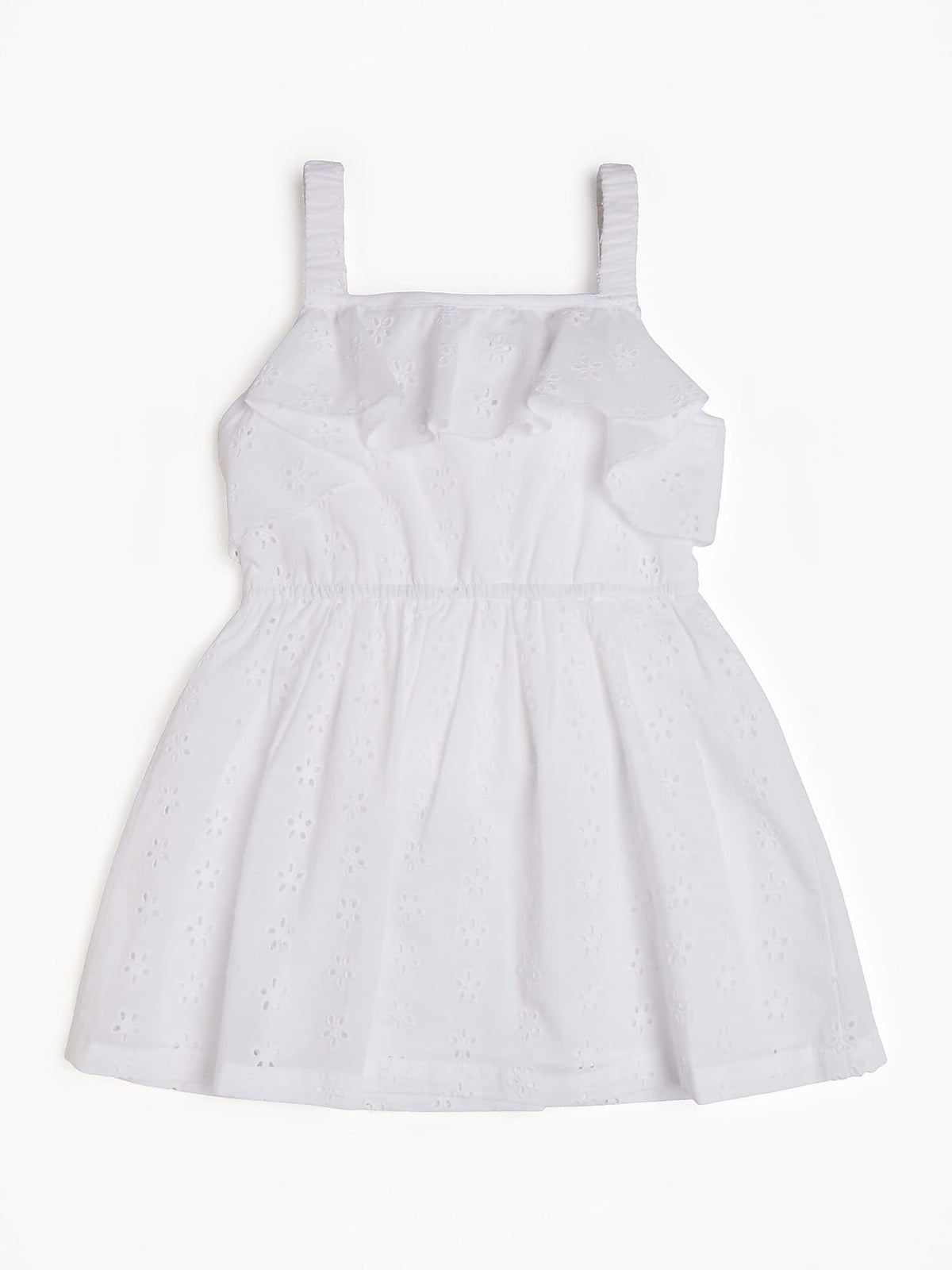 White Cotton Dress - MamaSmile